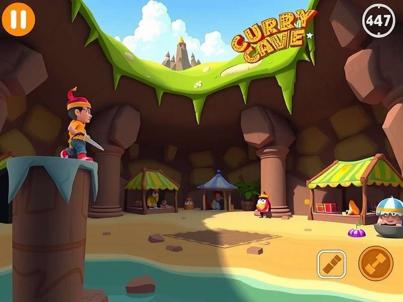 Curry Cave Game Screenshot